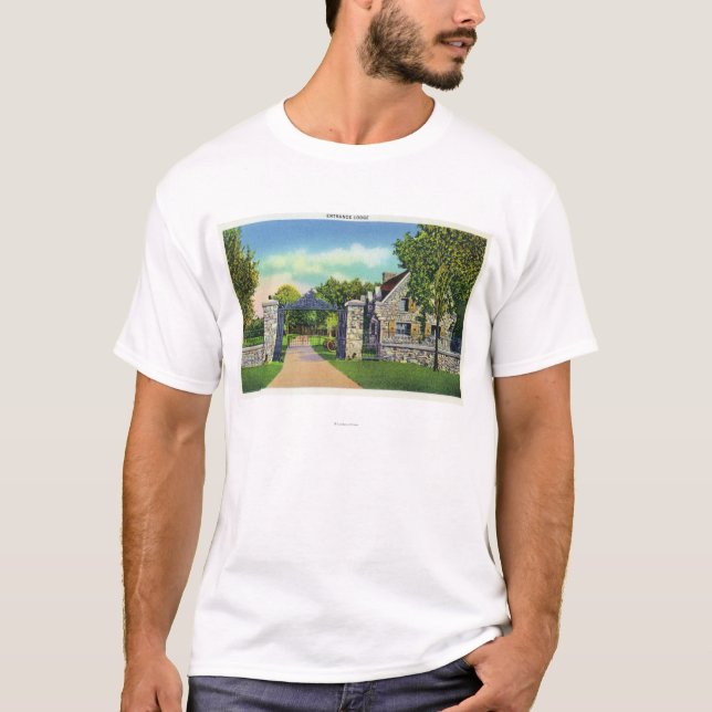 Camiseta Vista exterior do alojamento da entrada (Frente)