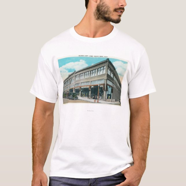 Camiseta Vista exterior do armazém de Holman (Frente)