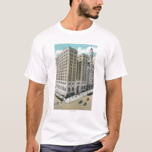 Camiseta Vista exterior do banco de poupança nacional