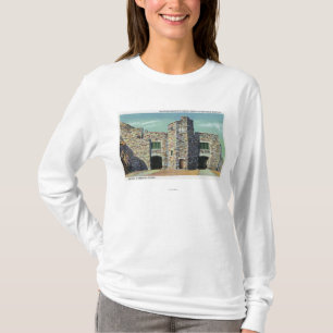 Camiseta Vista exterior do castelo de Whiteface Mt