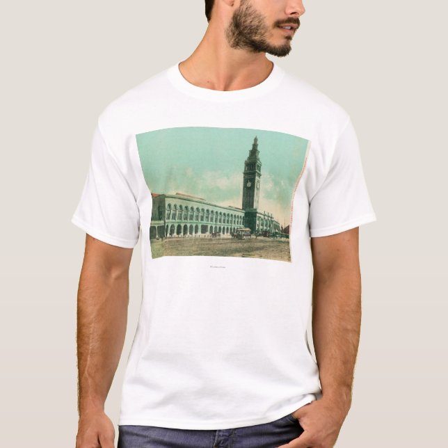 Camiseta Vista exterior do depósito da balsa da união (Frente)
