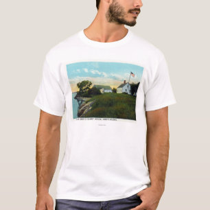 Camiseta Vista exterior do hotel do quadrado do congresso