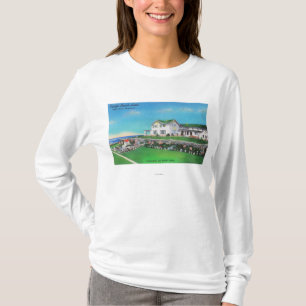 Camiseta Vista exterior do hotel pacífico da praia