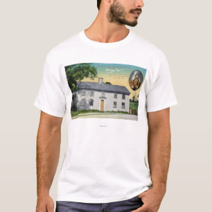 Camiseta Vista exterior do lugar de nascimento dos jarros