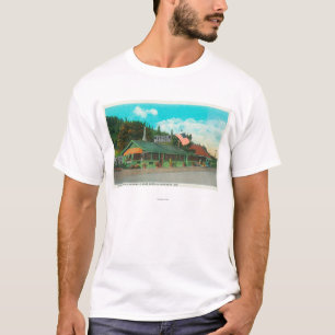 Camiseta Vista exterior do restaurante do CHURRASCO da