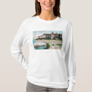 Camiseta Vista exterior do Sanitarium de Long Beach