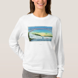 Camiseta Vista geral das quedas e do arco-íris