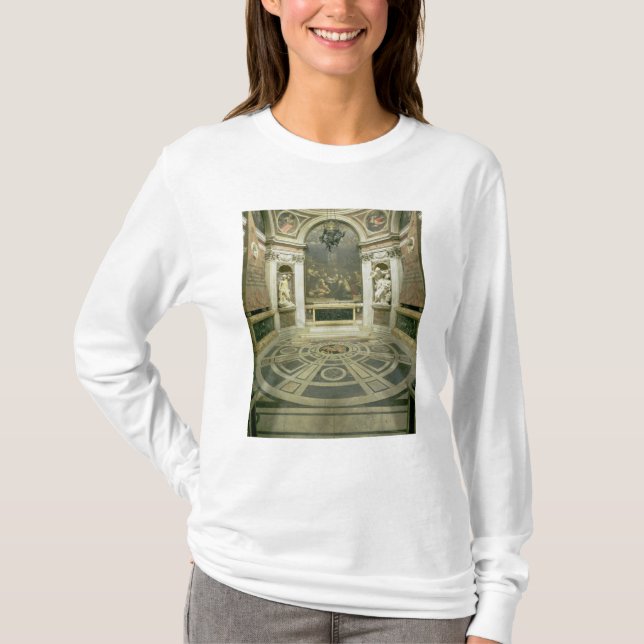 Camiseta Vista interior da capela octogonal de Chigi (Frente)