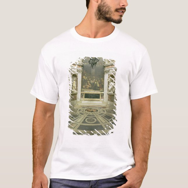 Camiseta Vista interior da capela octogonal de Chigi (Frente)