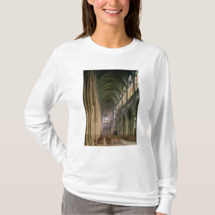 Camiseta Vista interior que olha abaixo do nave