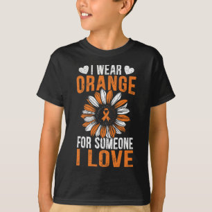 Camiseta Vista Laranja Para Alguém Que Eu Adoro A Consciênc
