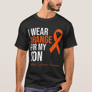 Camiseta Vista Laranja Para Meu Filho Sra. Warrior Multiple