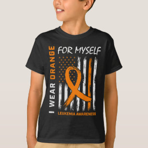Camiseta Vista Laranja Para Mim Própria Leucemia Sensibiliz