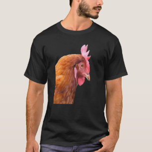 Camiseta Vista Lateral De Um Farmyard Chicken Style Premi