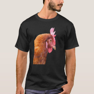 Camiseta Vista Lateral De Uma Galinha De Quintal Vetor Esti