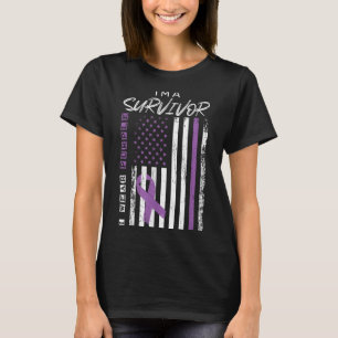 Camiseta Vista Mulheres Sobreviventes Cânceres de pâncreas