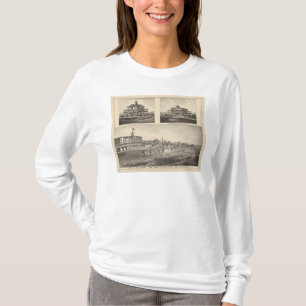 Camiseta Vista no bosque do mar, ponto de Cape May
