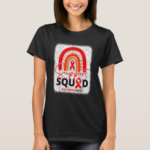 Camiseta Vista O Arco-Íris Vermelho Por gentileza A Semana