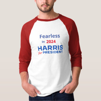 Camiseta Vista-o com orgulho - apoie o Fearless Harris