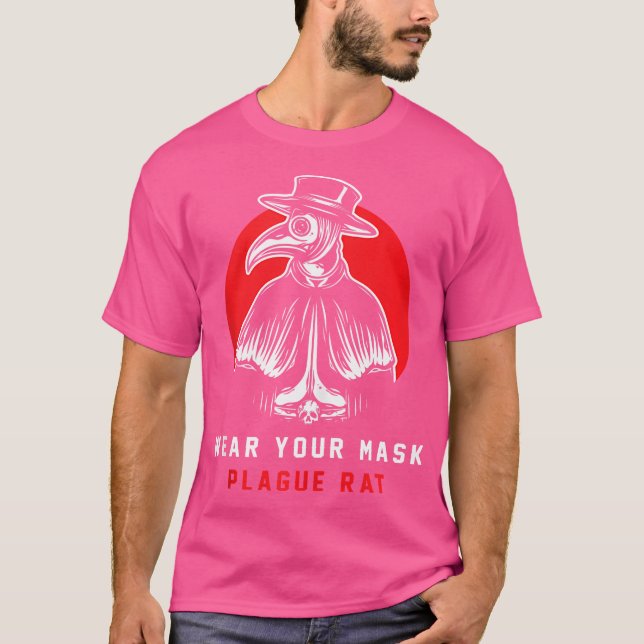 Camiseta Vista o seu difusor de vírus de Rato de Peste da M (Frente)