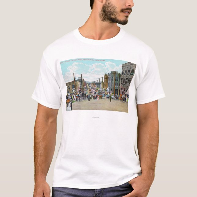 Camiseta Vista ocidental da rua do azevinho (Frente)