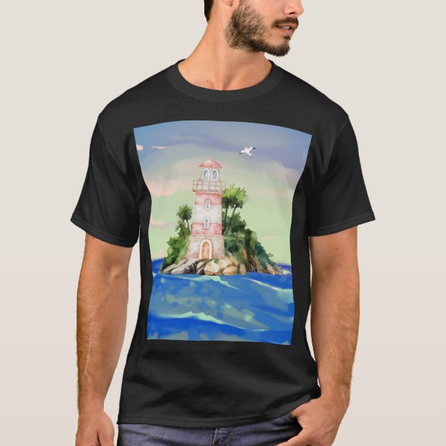 Camiseta Vista para o oceano (Frente)