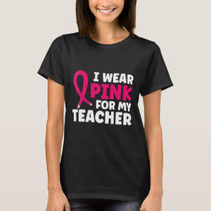 Camiseta Vista Rosa Para a Conscientização do Câncer de Mam