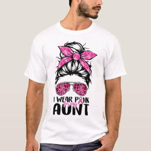 Camiseta Vista Rosa Para Minha Tia Mensageiro Cancer De Mam