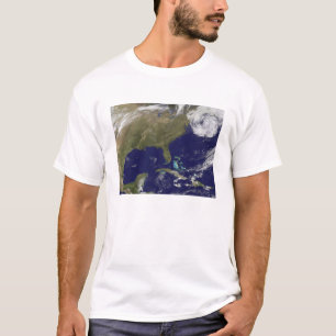 Camiseta Vista satélite da costa leste dos Estados Unidos