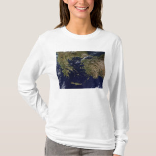 Camiseta Vista satélite da piscina e da Turquia
