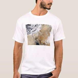 Camiseta Vista satélite do mediterrâneo oriental