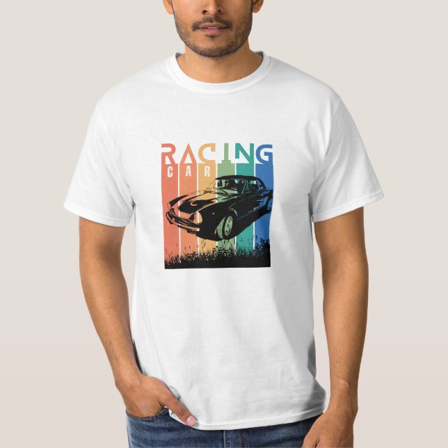 Camiseta Vista seu esporte, Car Racing (Frente)