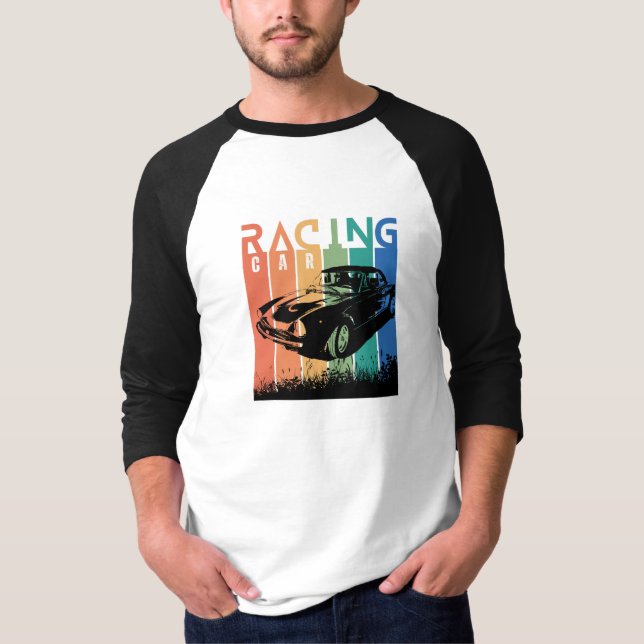 Camiseta Vista seu esporte, Car Racing (Frente)