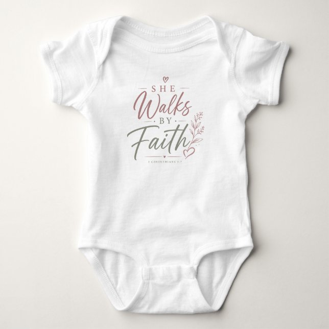 Camiseta  Vista seu pequeno com fé com esta  (Frente)
