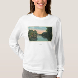 Camiseta Vista sobre a represa do reservatório de Ashokan