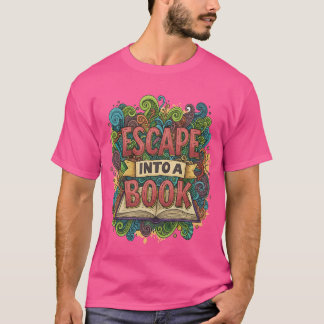 Camiseta Vista sua história: Escape em uma edição do livro