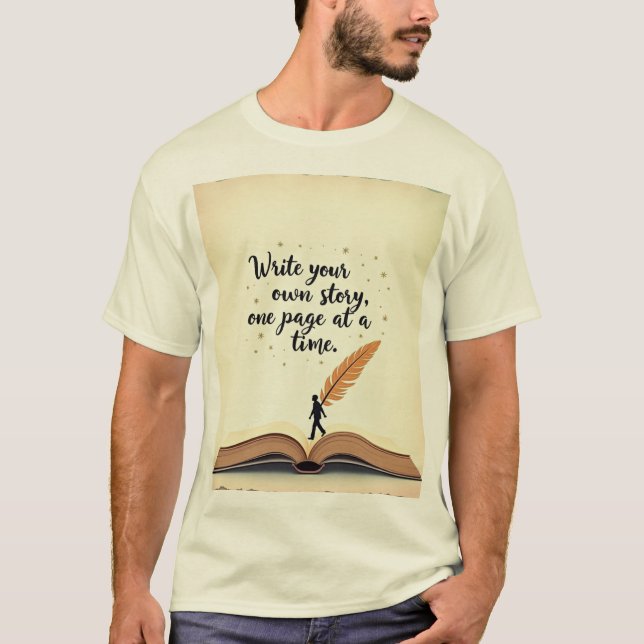 Camiseta Vista sua história - sua jornada, suas palavras! (Frente)