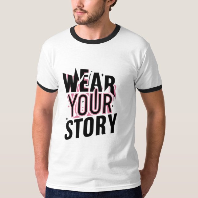 Camiseta Vista sua história: T-Shirts personalizáveis única (Frente)