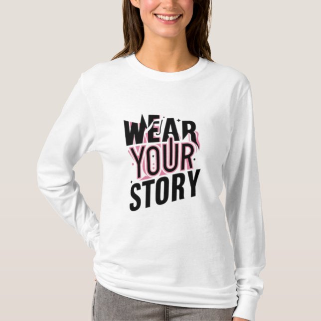 Camiseta Vista sua história: T-Shirts personalizáveis única (Frente)