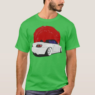 Camiseta Vista traseira da Honda Branca S2000