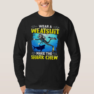 Camiseta Vista Um Fato De Semana Faça O Mastigue Do Tubarão