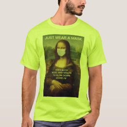 Camiseta VISTA UMA MÁSCARA Visibilidade Alta Mona Lisa