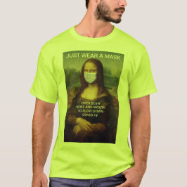 Camiseta VISTA UMA MÁSCARA Visibilidade Alta Mona Lisa