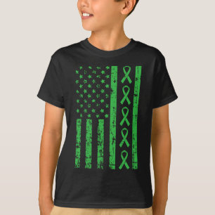 Camiseta Vista Verde Para Minha Consciência Da Doença Renal