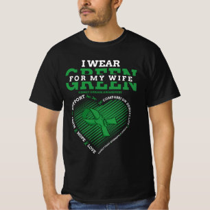 Camiseta Vista Verde Para Minha Mulher Sensibilização Para
