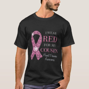 Camiseta Vista Vermelho Para Minha Peste Doença Cardíaca Ve