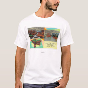 Camiseta Vistas interiores da mesa de bilhar de Newark