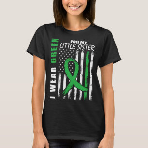 Camiseta Visto Consciência da Doença Renal da Irmã Verde