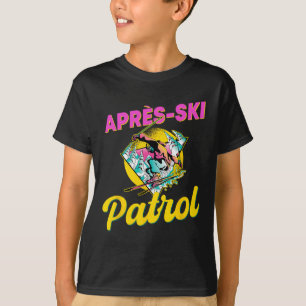 Camiseta visto da Patrulha Retro Apres-ski dos anos 90 Esqu