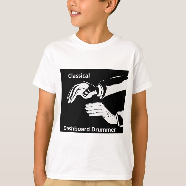 Camiseta Visto de baterista do Painel Clássico (Frente)